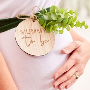 "Mummy to Be" Wooden Baby Shower Sash